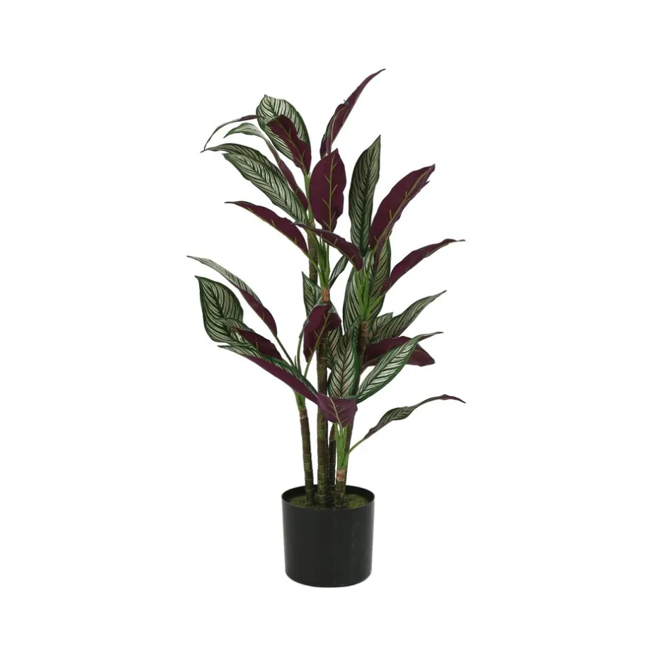 Pomax Plantes-JUNGLE FEVER - plante artificielle en pot - synthétique - H 100 cm - vert