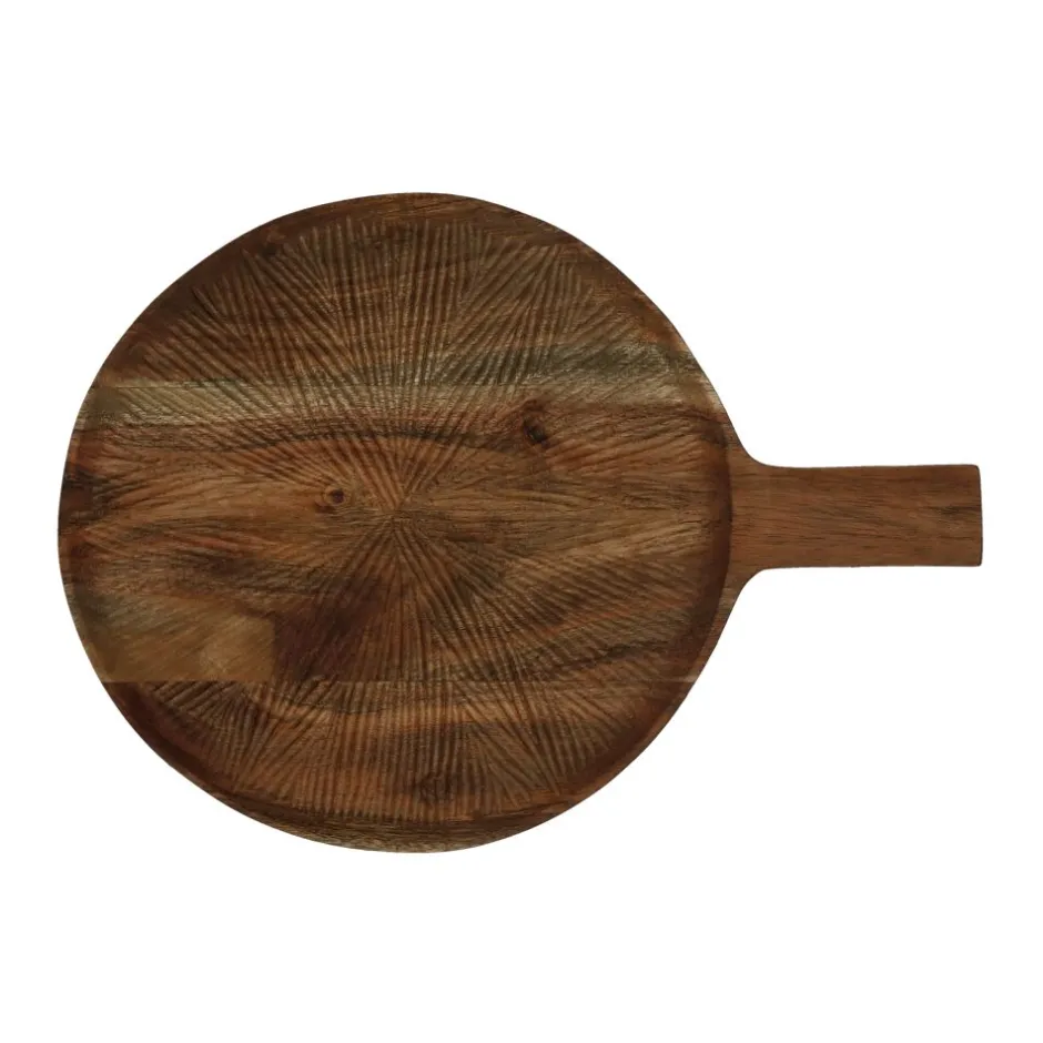 Pomax Accessoires-KERF - dessous de plat - bois d'acacia - - DIA 24,5 x H 1,5 cm - rouille