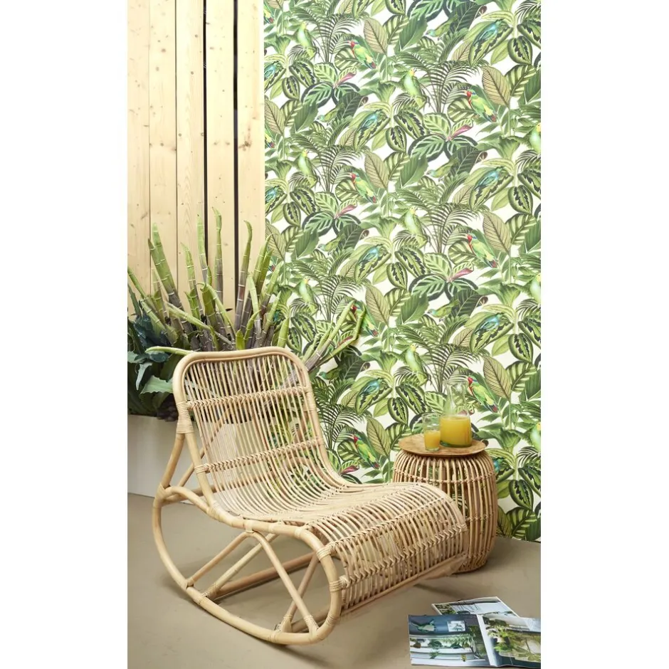 Pomax Canapés-KIM - berceuse - rotin - L 62 x W 90 x H 80 cm - naturel