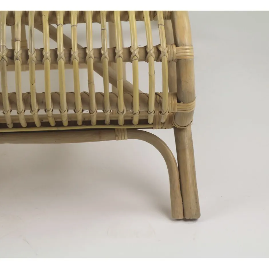Pomax Canapés-KIM - chaise-longue - rotin - L 66 x W 118 x H 77 cm - naturel