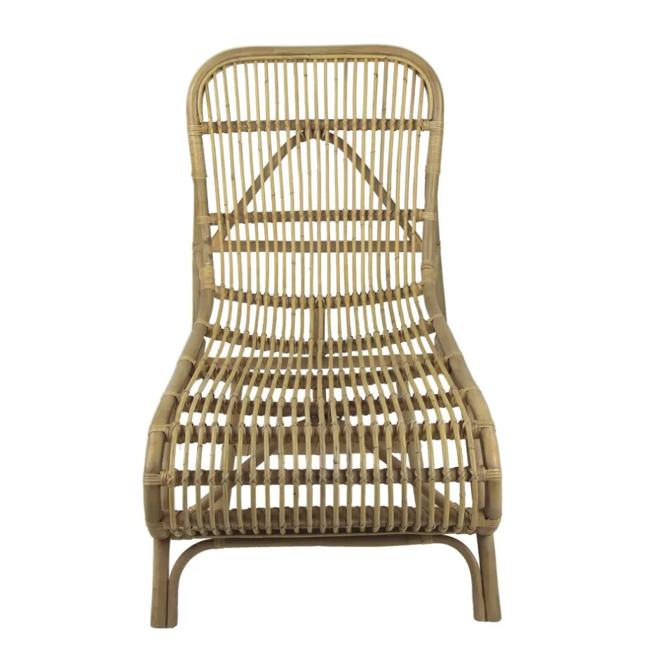 Pomax Canapés-KIM - chaise-longue - rotin - L 66 x W 118 x H 77 cm - naturel