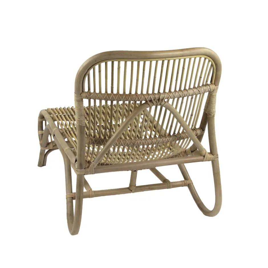 Pomax Canapés-KIM - chaise-longue - rotin - L 66 x W 118 x H 77 cm - naturel
