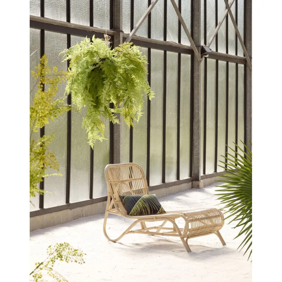 Pomax Canapés-KIM - chaise-longue - rotin - L 66 x W 118 x H 77 cm - naturel