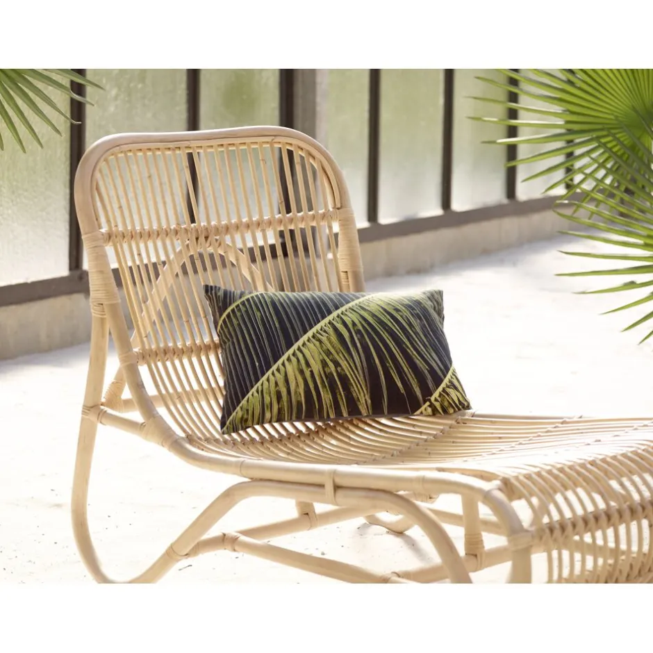 Pomax Canapés-KIM - chaise-longue - rotin - L 66 x W 118 x H 77 cm - naturel