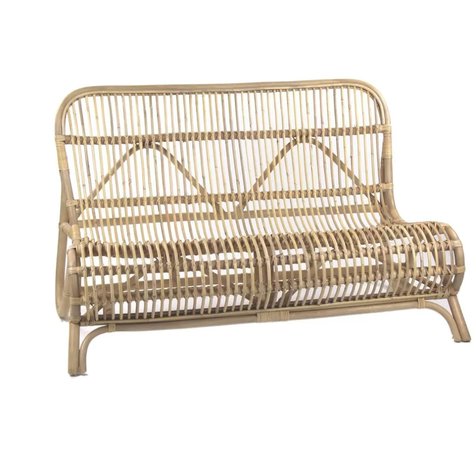 Pomax Canapés-KIM - fauteuil - rotin - L 118 x W 80 x H 77 cm - naturel