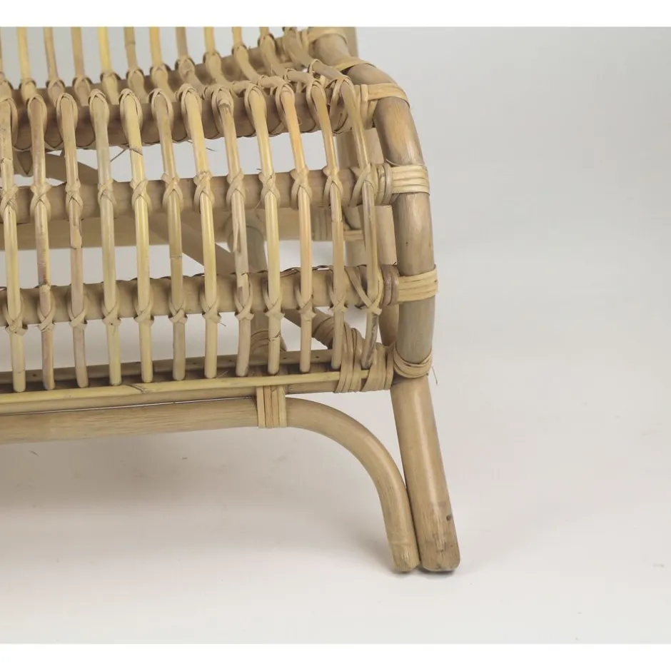 Pomax Canapés-KIM - fauteuil - rotin - L 118 x W 80 x H 77 cm - naturel