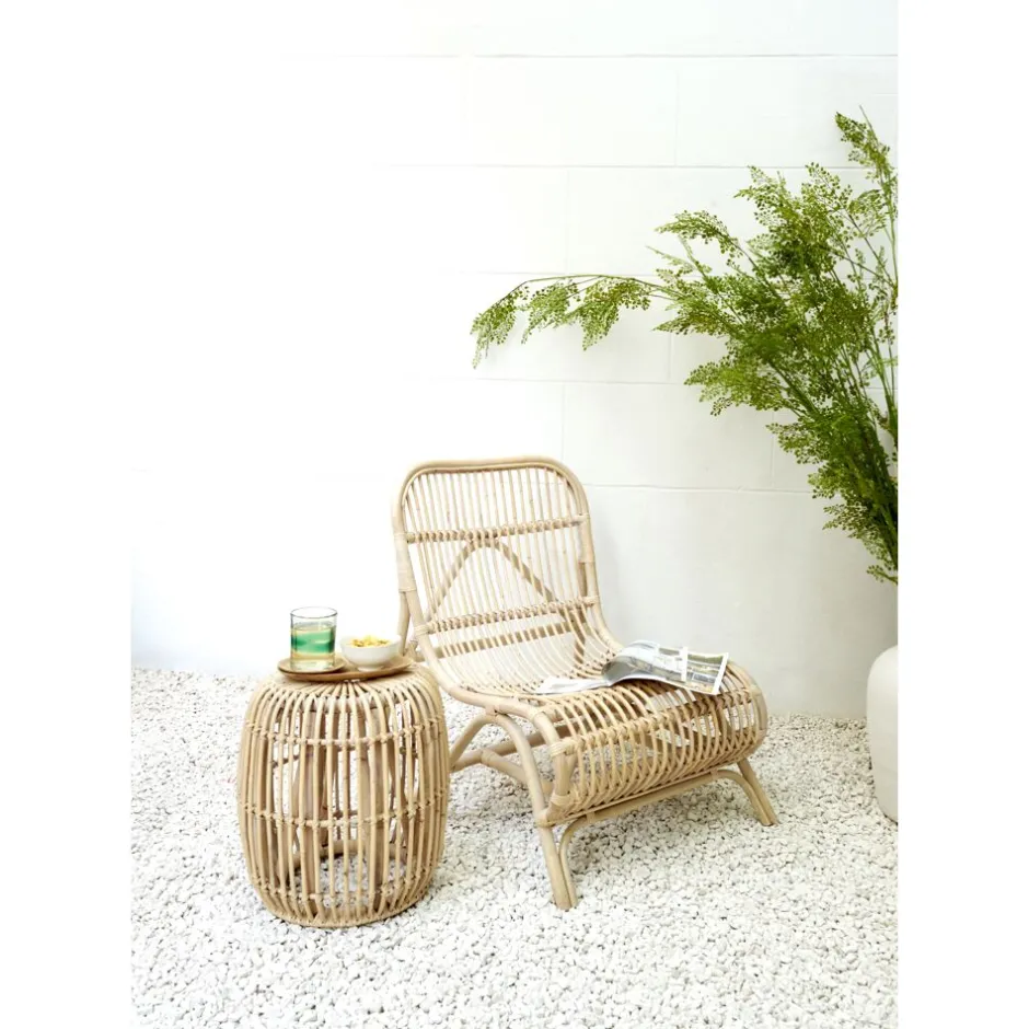 Pomax Canapés-KIM - fauteuil - rotin - L 66 x W 80 x H 77 cm - naturel