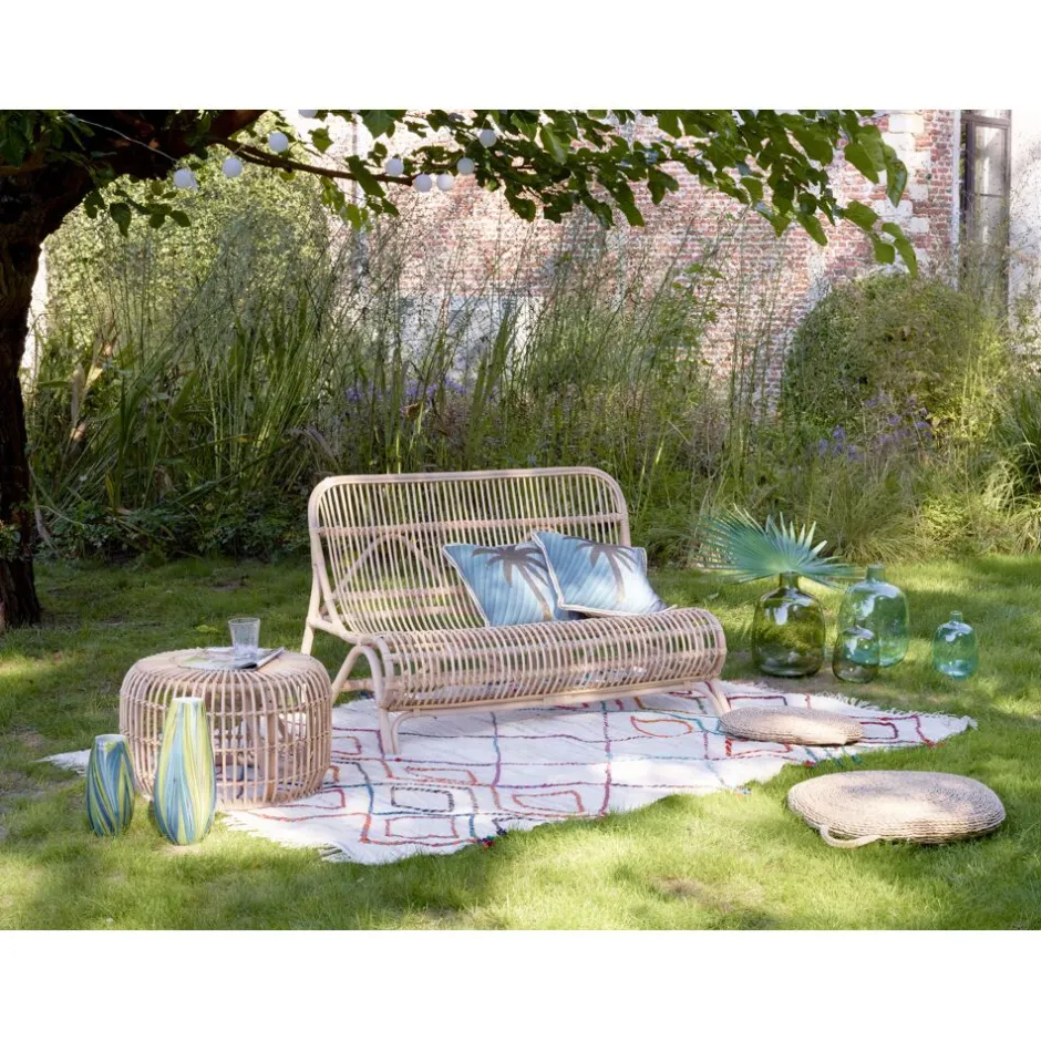 Pomax Canapés-KIM - fauteuil - rotin - L 118 x W 80 x H 77 cm - naturel
