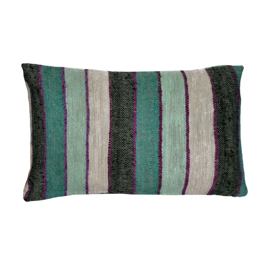 Pomax Coussins-KRETA - coussin - lin / viscose - L 50 x W 30 cm - mix de couleurs