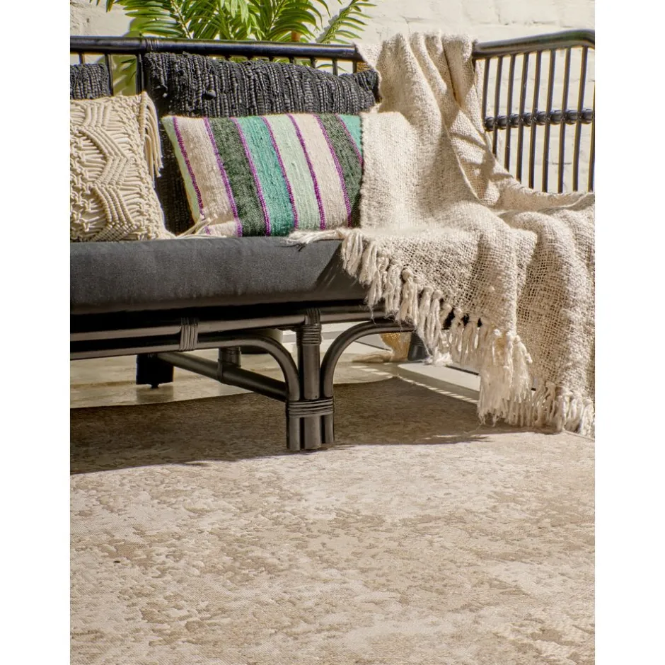 Pomax Coussins-KRETA - coussin - lin / viscose - L 50 x W 30 cm - mix de couleurs