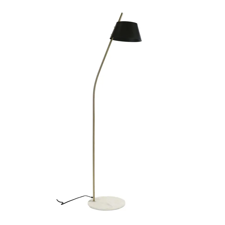 Pomax Lampadaires-KUKUI - lampadaire - métal / marbre - L 26 x W 42 x H 150 cm - noir