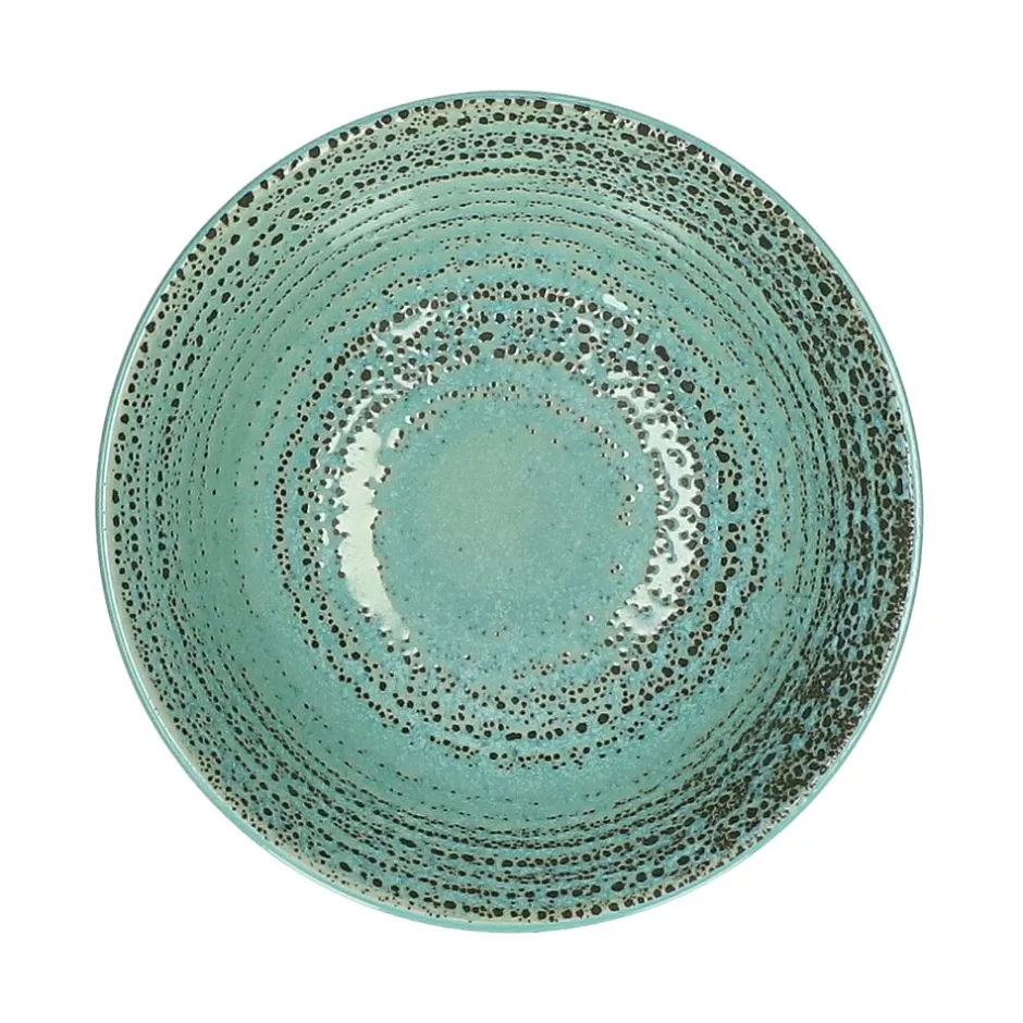 Pomax Vaisselle-KUSAMA - bol à soupe - porcelaine - DIA 15 x H 7 cm - aqua