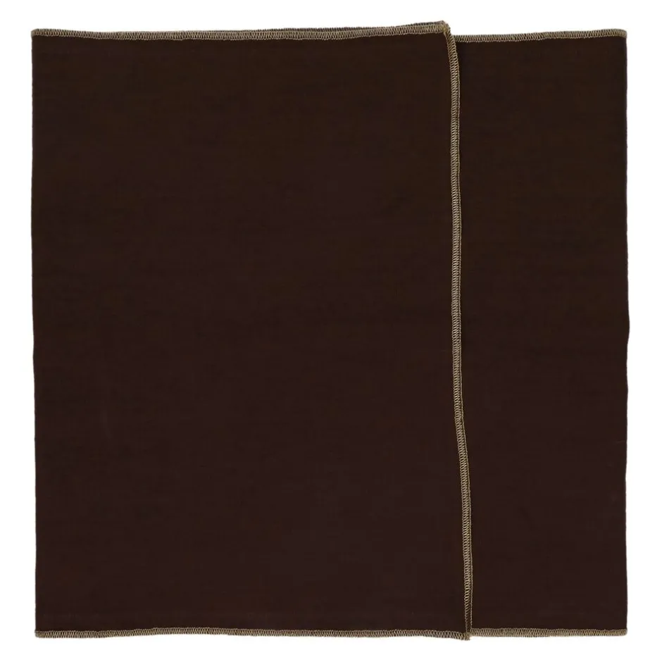 Pomax Linge De Table-LA FÊTE - set/2 chemins de table - lin / coton - L 140 x W 40 cm - brun