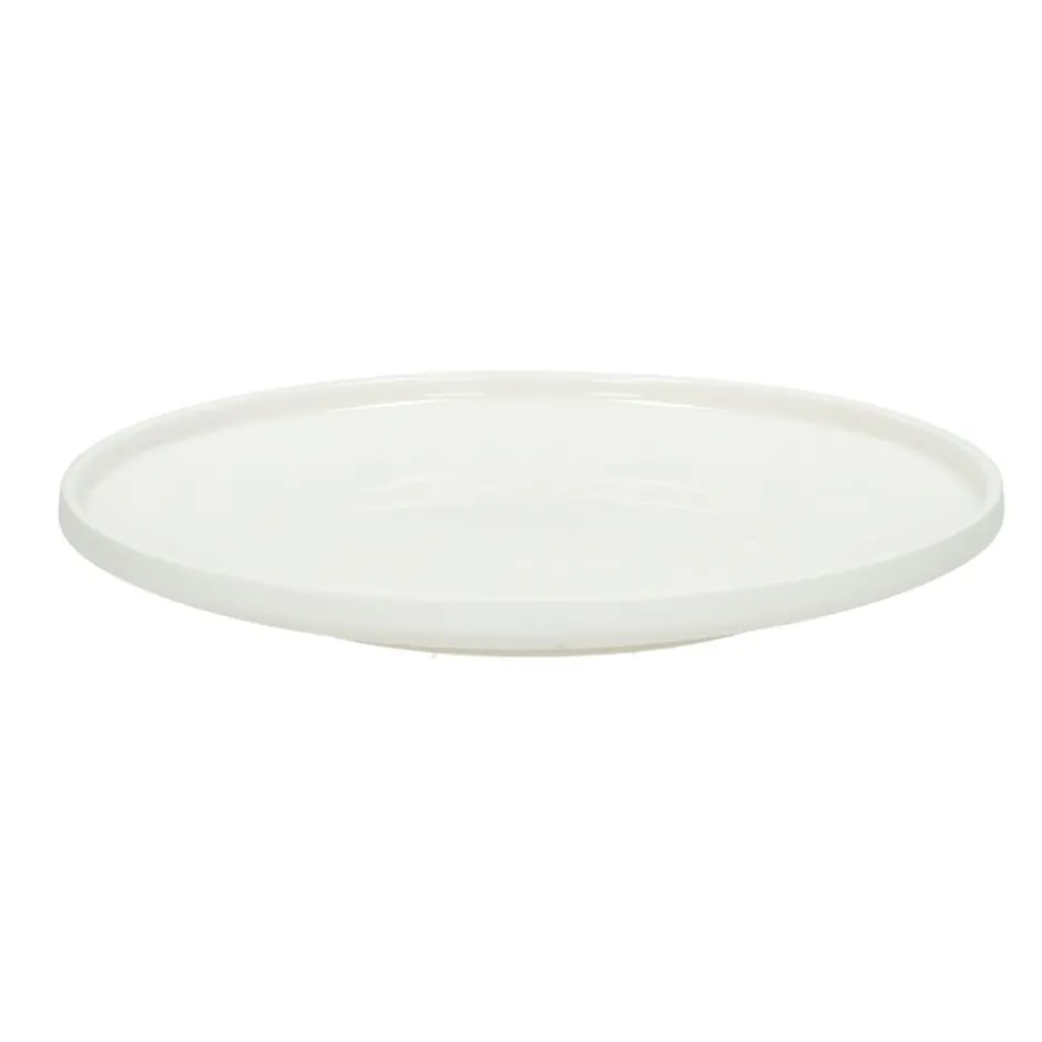 Pomax Vaisselle-LEGGERO - assiette à pain - porcelaine - DIA 15 x H 1,8 cm - blanc