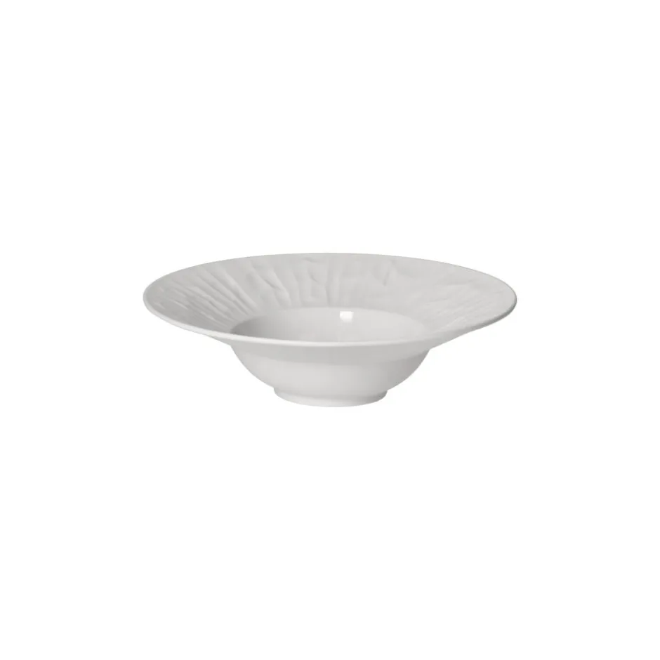 Pomax Vaisselle-LEGGERO - assiette creuse - porcelaine - DIA 19 x H 5,4 cm - blanc