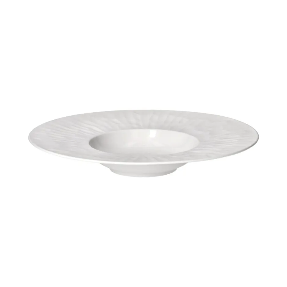 Pomax Vaisselle-LEGGERO - assiette creuse - porcelaine - DIA 28 x H 4,8 cm - blanc