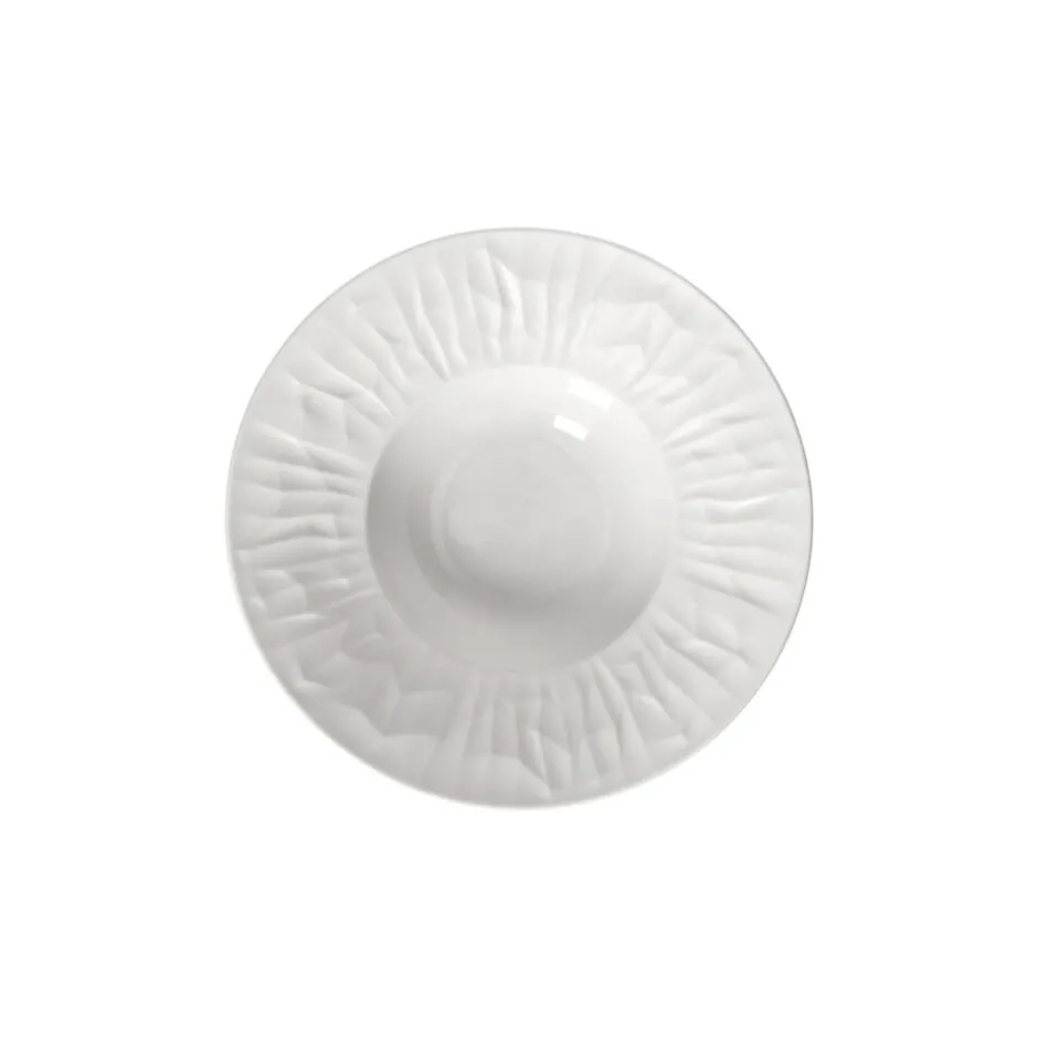 Pomax Vaisselle-LEGGERO - assiette creuse - porcelaine - DIA 19 x H 5,4 cm - blanc
