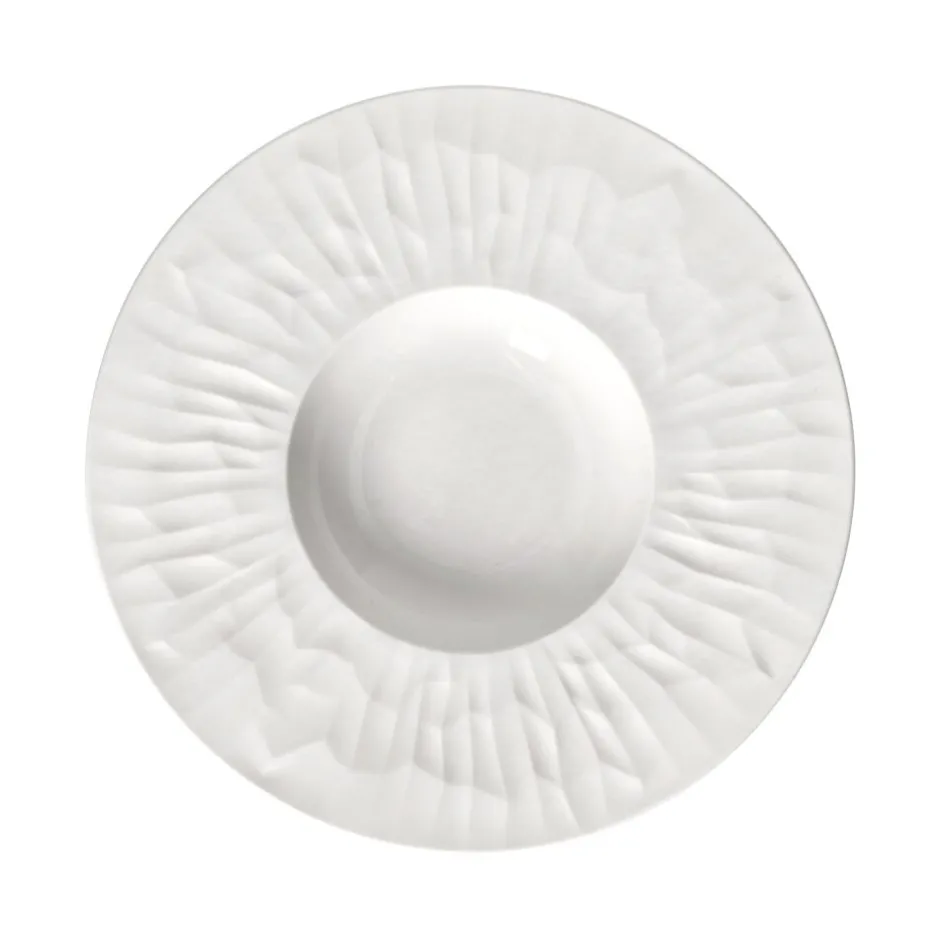 Pomax Vaisselle-LEGGERO - assiette creuse - porcelaine - DIA 28 x H 4,8 cm - blanc