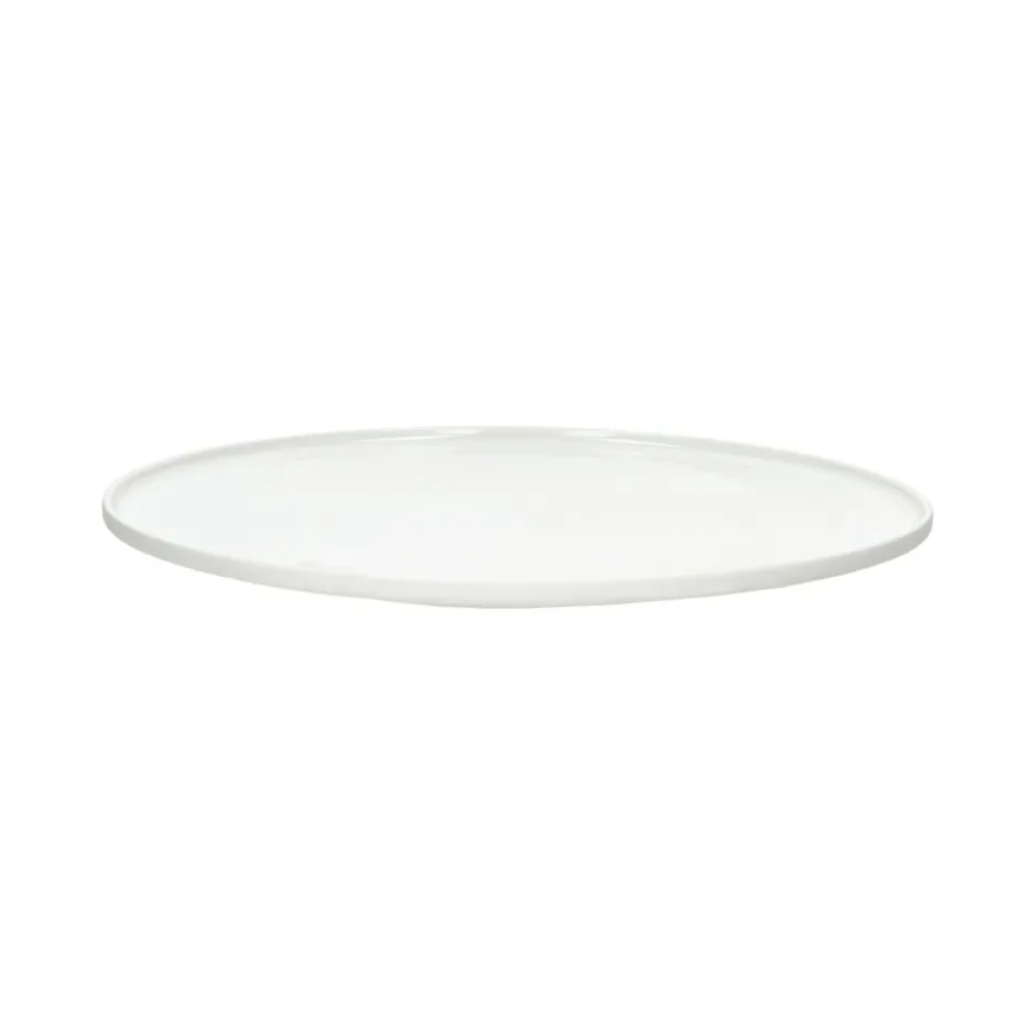 Pomax Vaisselle-LEGGERO - assiette plate - porcelaine - DIA 26 x H 2,2 cm - blanc