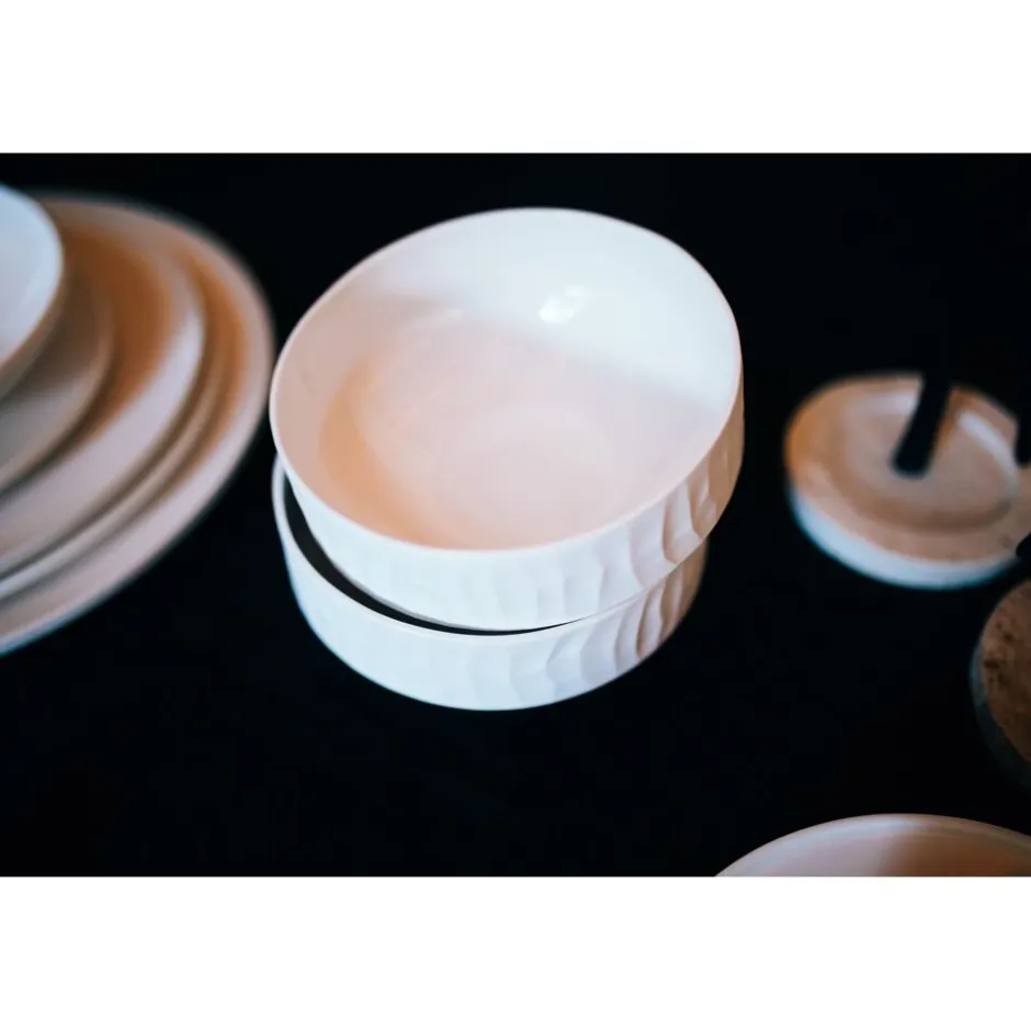 Pomax Vaisselle-LEGGERO - bol à céréals - porcelaine - DIA 14,7 x H 6 cm - blanc