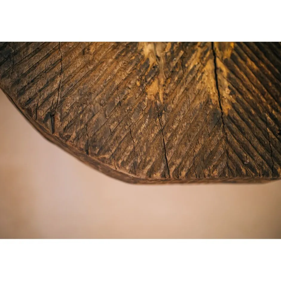 Pomax Tables Basses | Tables-LENASIA - table basse - bois récupéré - DIA 72 x H 46 cm - naturel