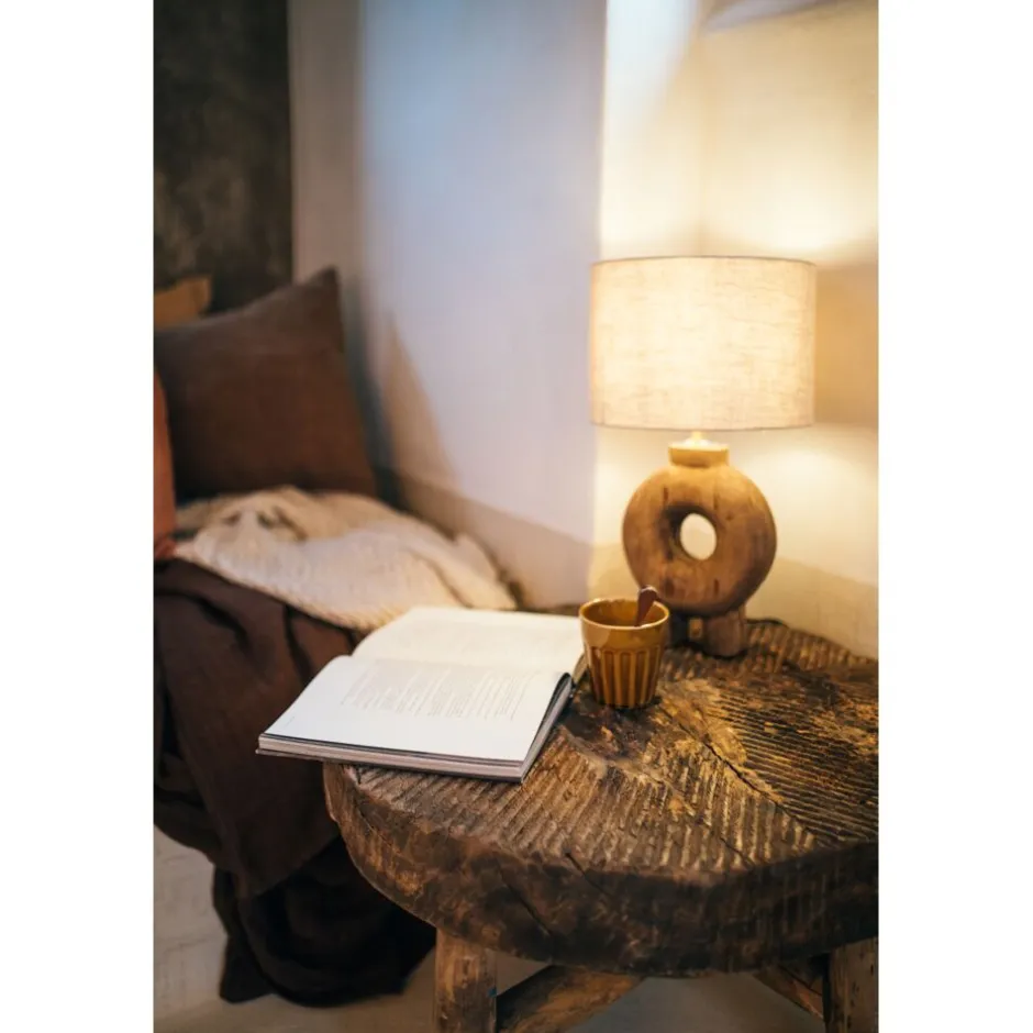 Pomax Tables Basses | Tables-LENASIA - table basse - bois récupéré - DIA 72 x H 46 cm - naturel