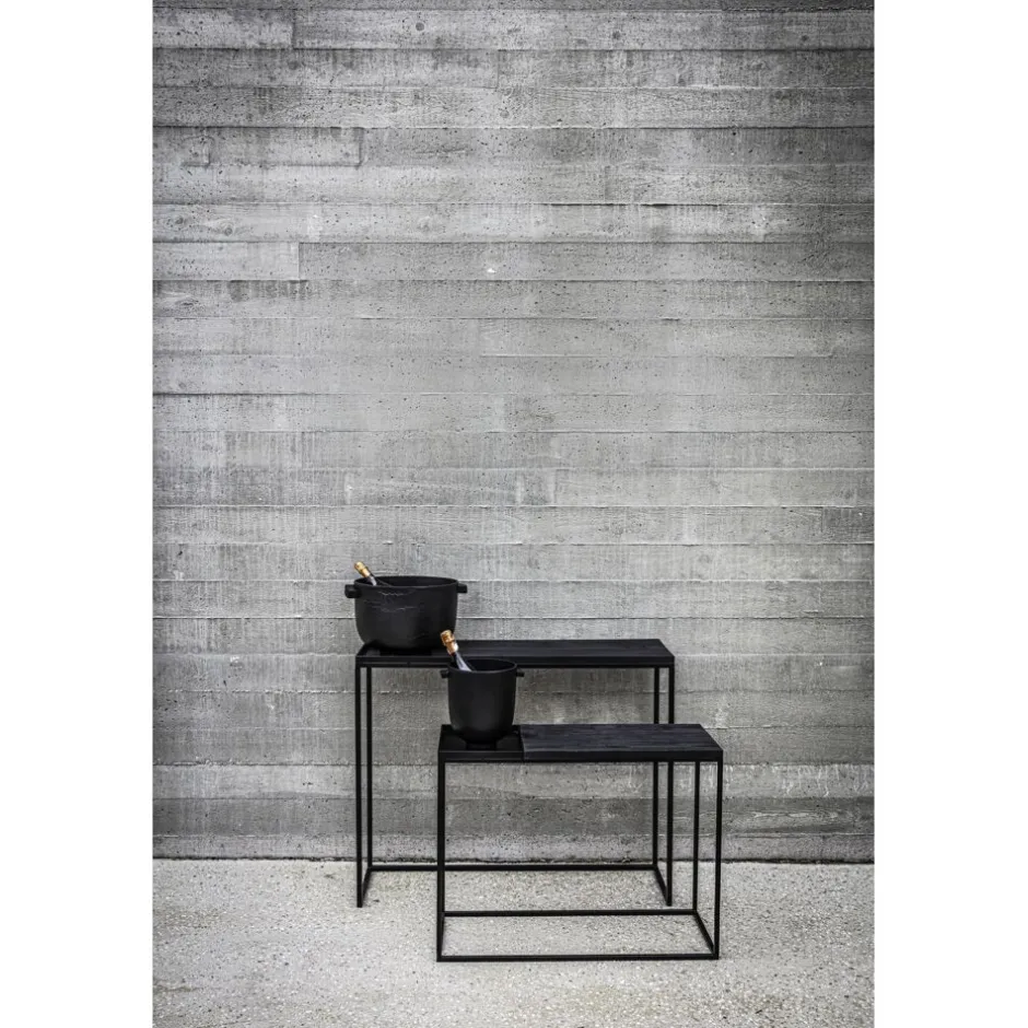 Pomax Accessoires-LISA - seau à champagne - aluminium - L 24 x W 20 x H 24 cm - noir