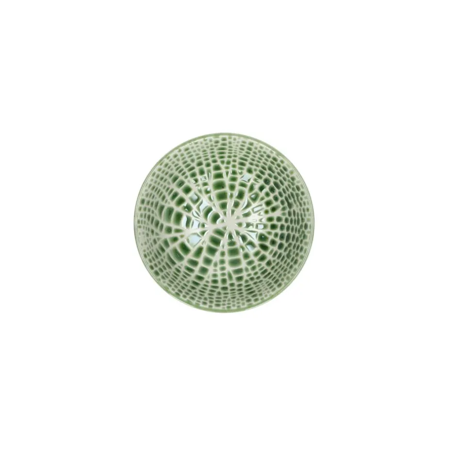 Pomax Vaisselle-LOTUS - bol à céréales - porcelaine - DIA 12 x H 6 cm - vert