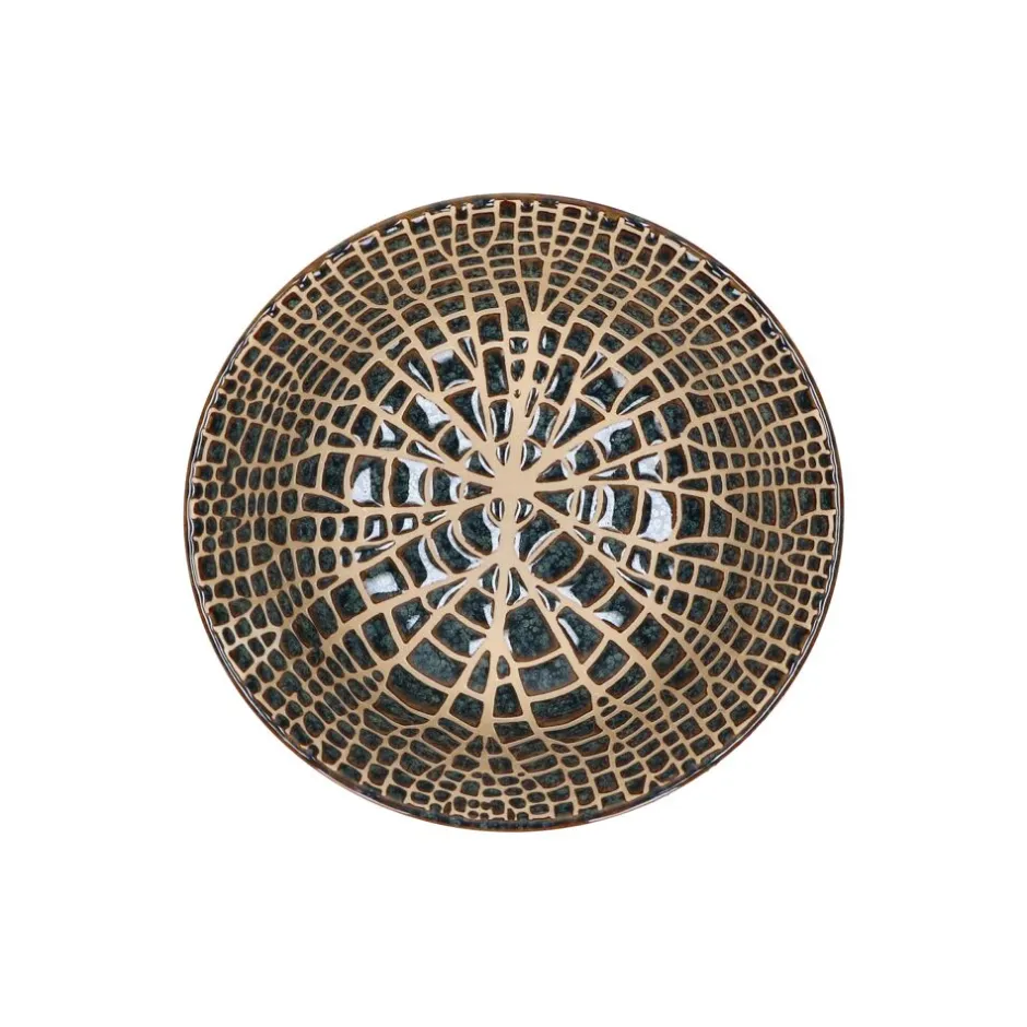 Pomax Vaisselle-LOTUS - bol à soupe - porcelaine - DIA 15 x H 7 cm - bronze