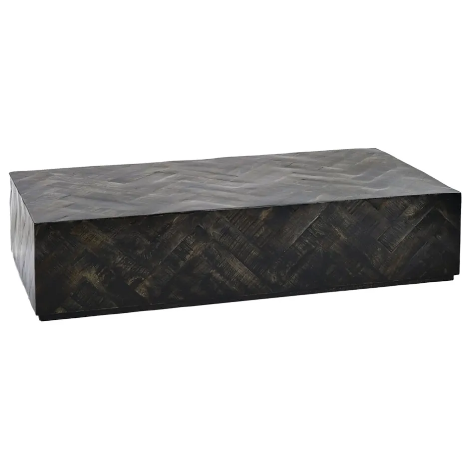Pomax Tables Basses | Tables-LOXTON - table basse - bois de mangier - L 120 x W 60 x H 28 cm - brun foncé