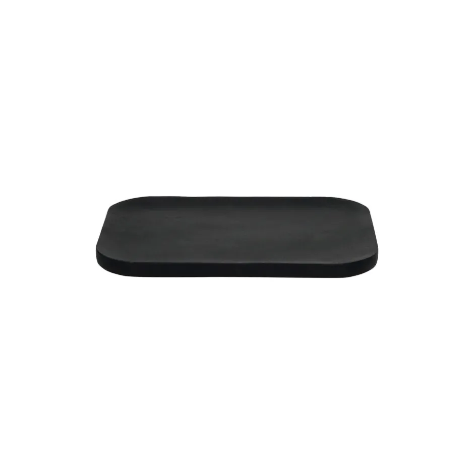 Pomax Plateaux-MACLEAR - plat - bois d'acacia - L 28 x W 20 x H 1,25 cm - noir