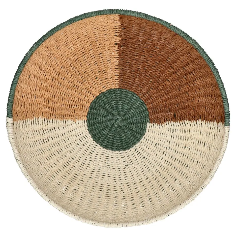 Pomax Tableau / Déco Murale-MALUK - set/3 déco murale - papier - DIA 22/30,5/43 x H 5/7,5/7,5 cm - multicolore