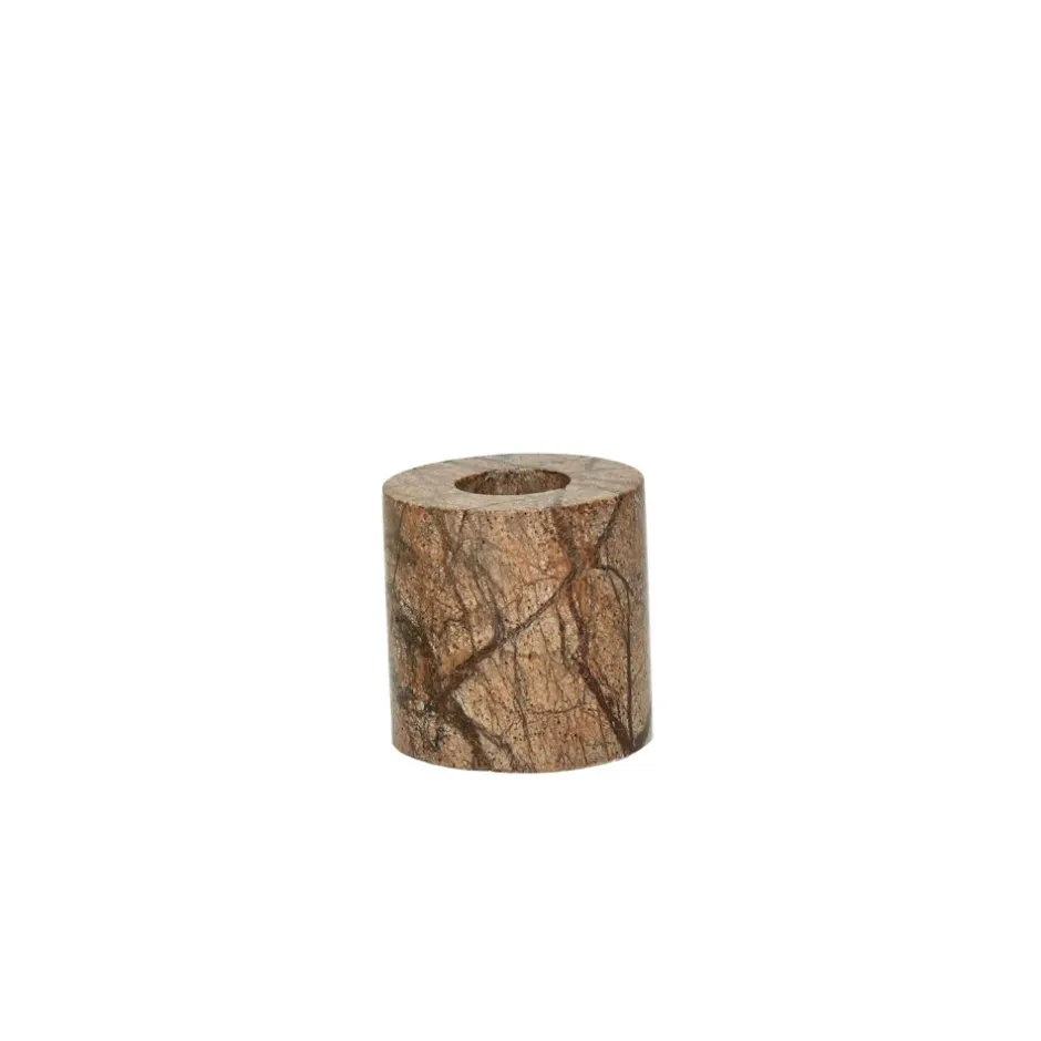 Pomax Chandeliers-MARMAR - bougeoir - marbre - DIA 5 x H 5 cm - rose