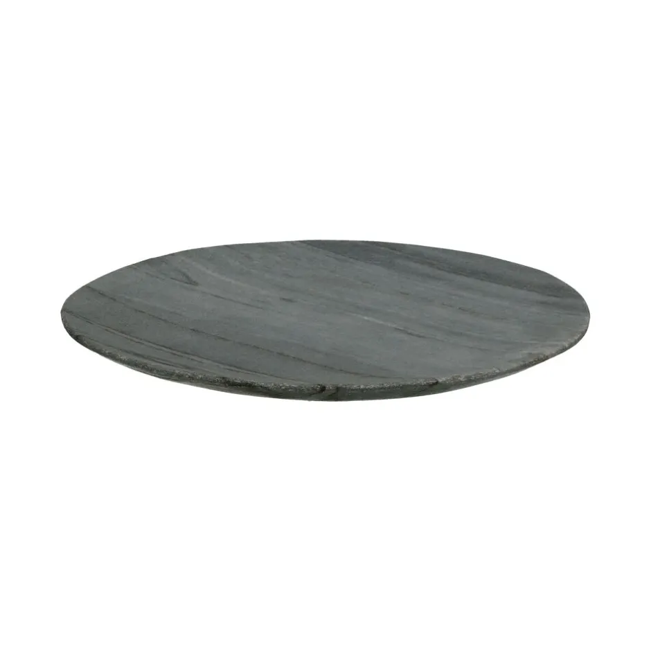 Pomax Accessoires-MARMAR - dessous de plat - marbre - DIA 20 x H 1,5 cm - noir