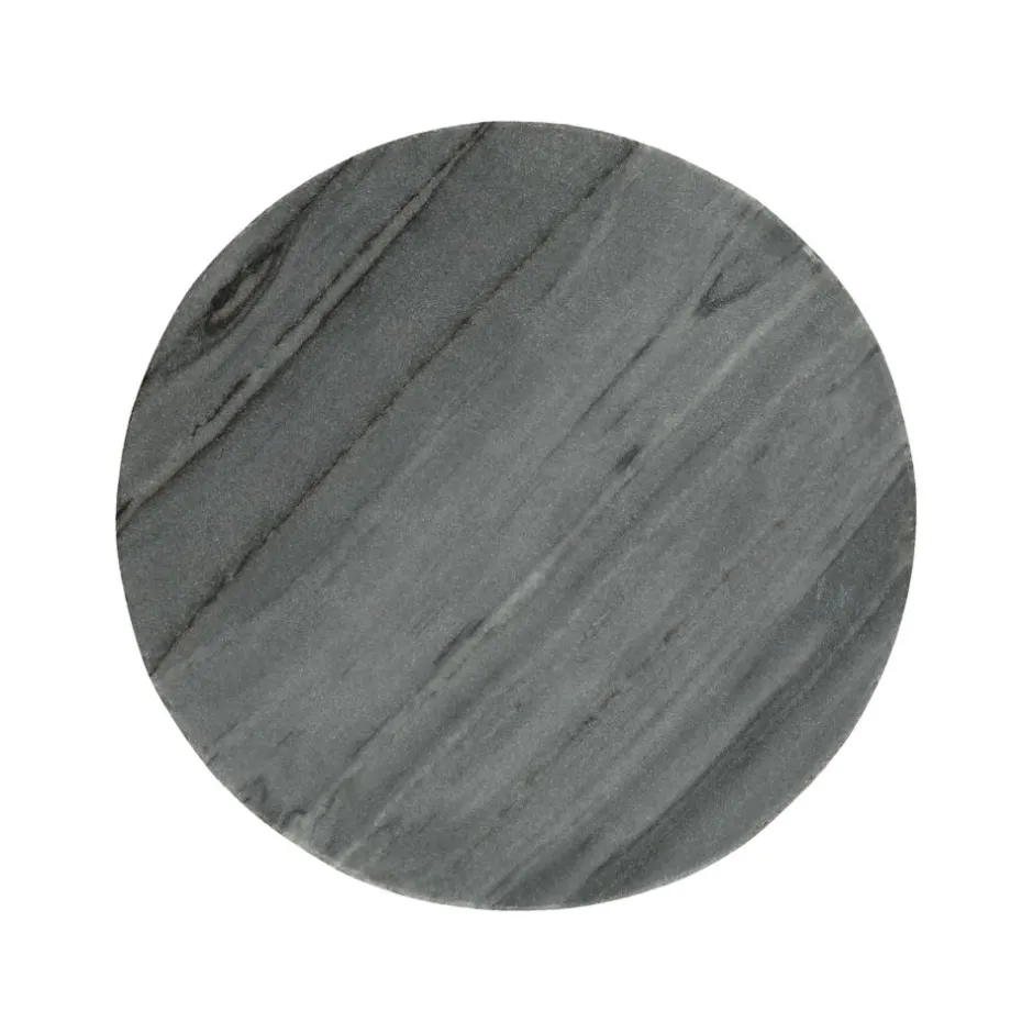 Pomax Accessoires-MARMAR - dessous de plat - marbre - DIA 20 x H 1,5 cm - noir
