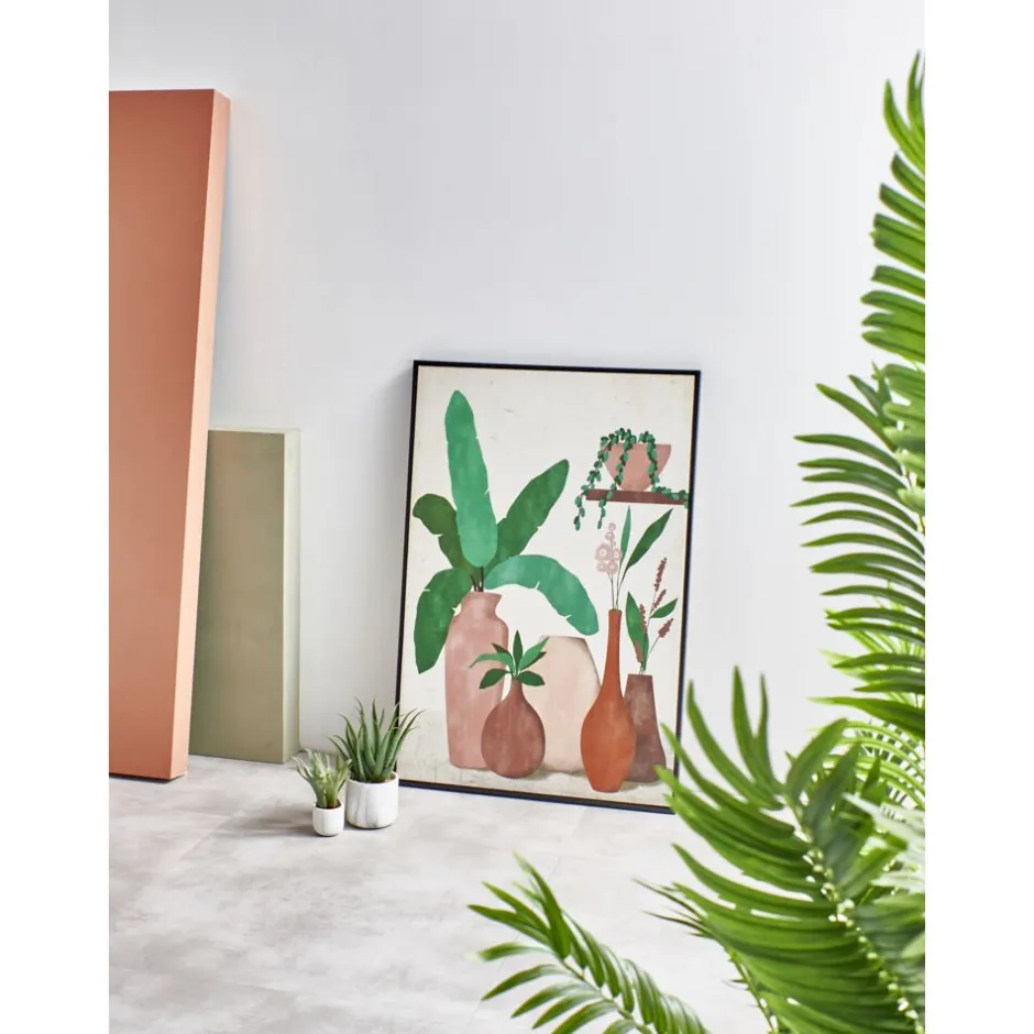 Pomax Plantes-MARMURA - plante artificielle - synthétique / ciment - DIA 12 x H 35 cm - vert