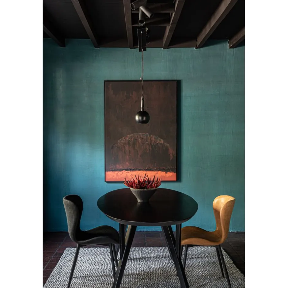 Pomax Tableau / Déco Murale-MARTE - toile avec cadre - canvas / bois - L 100 x W 3,4 x H 140 cm - rouge