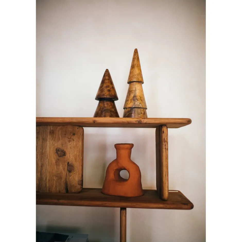 Pomax Étagères-MATTEO - étagère - bois récupéré - L 122 x W 30 x H 183 cm - naturel