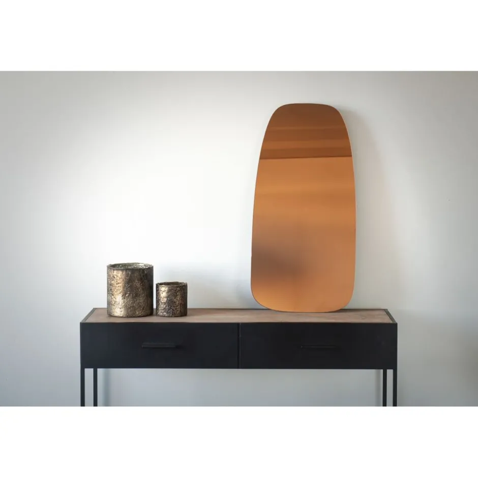 Pomax Miroirs-MIRACLE - miroir avec lumièrre led - miroir / mdf - L 70 x W 35 cm - fumé