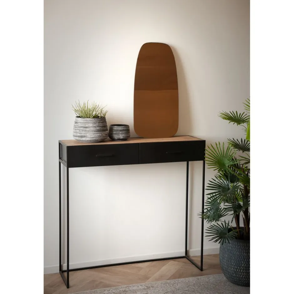 Pomax Miroirs-MIRACLE - miroir avec lumièrre led - miroir / mdf - L 70 x W 35 cm - fumé