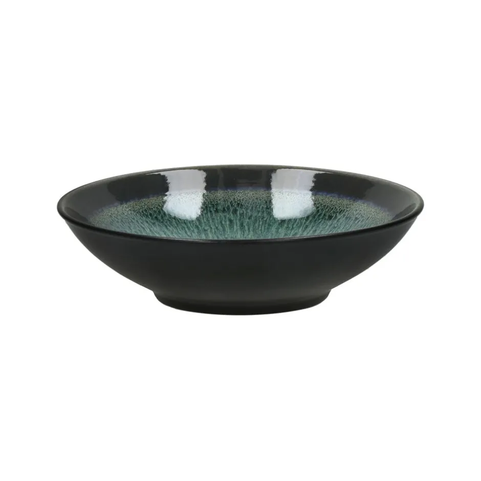 Pomax Vaisselle-MIRHA ESMERALDA - bol à soupe - grès - DIA 18,8 x H 5,1 cm - vert
