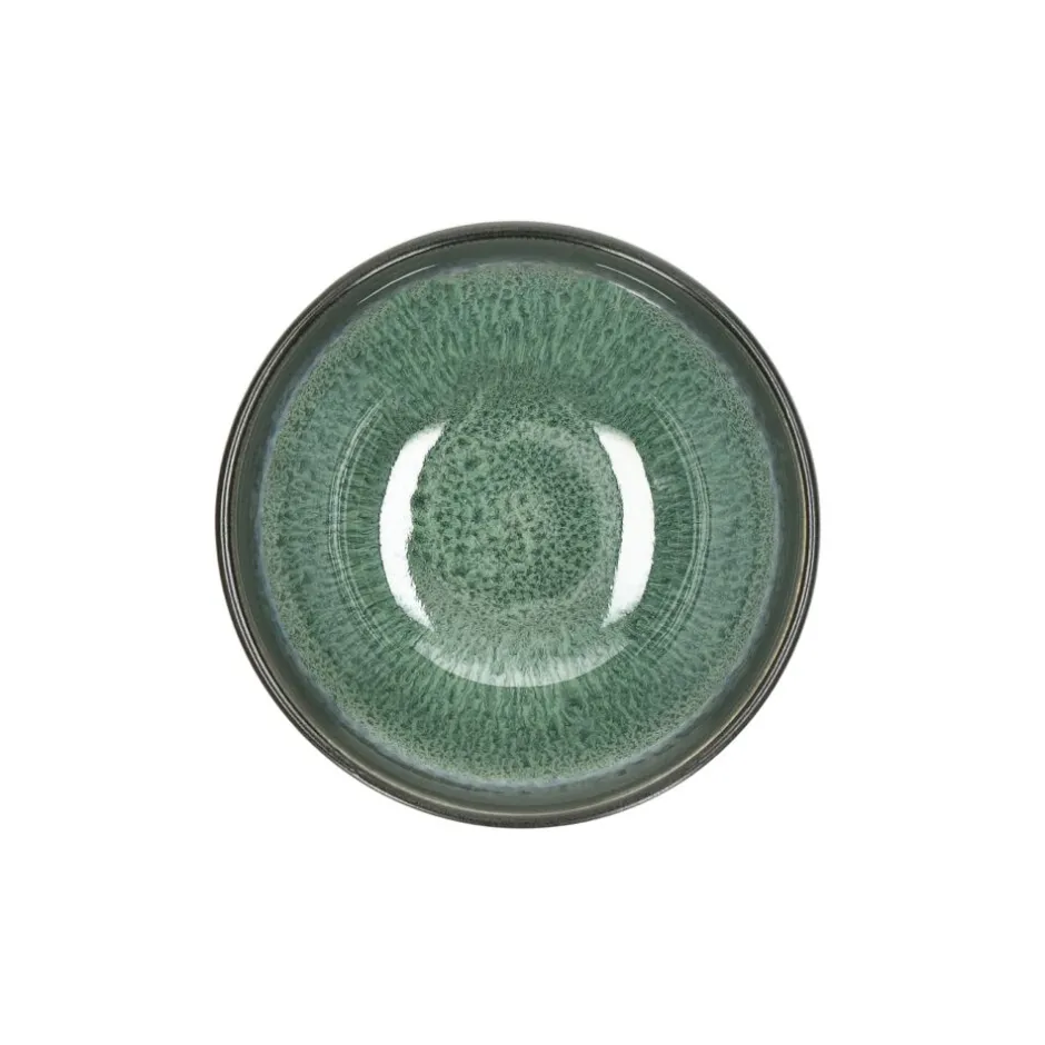 Pomax Vaisselle-MIRHA ESMERALDA - mini bol - grès - DIA 11 x H 6,3 cm - vert
