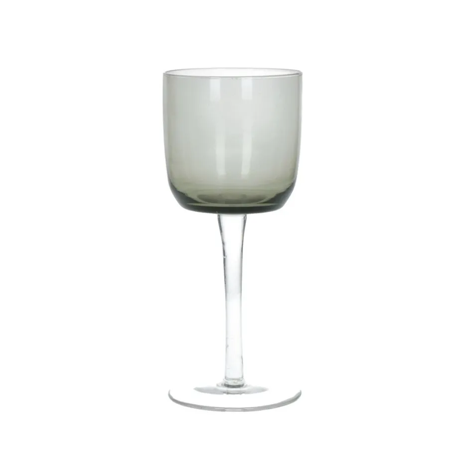 Pomax Verres-MISTERY - verre à vin blanc - verre - DIA 7,7 x H 18,5 cm - gris