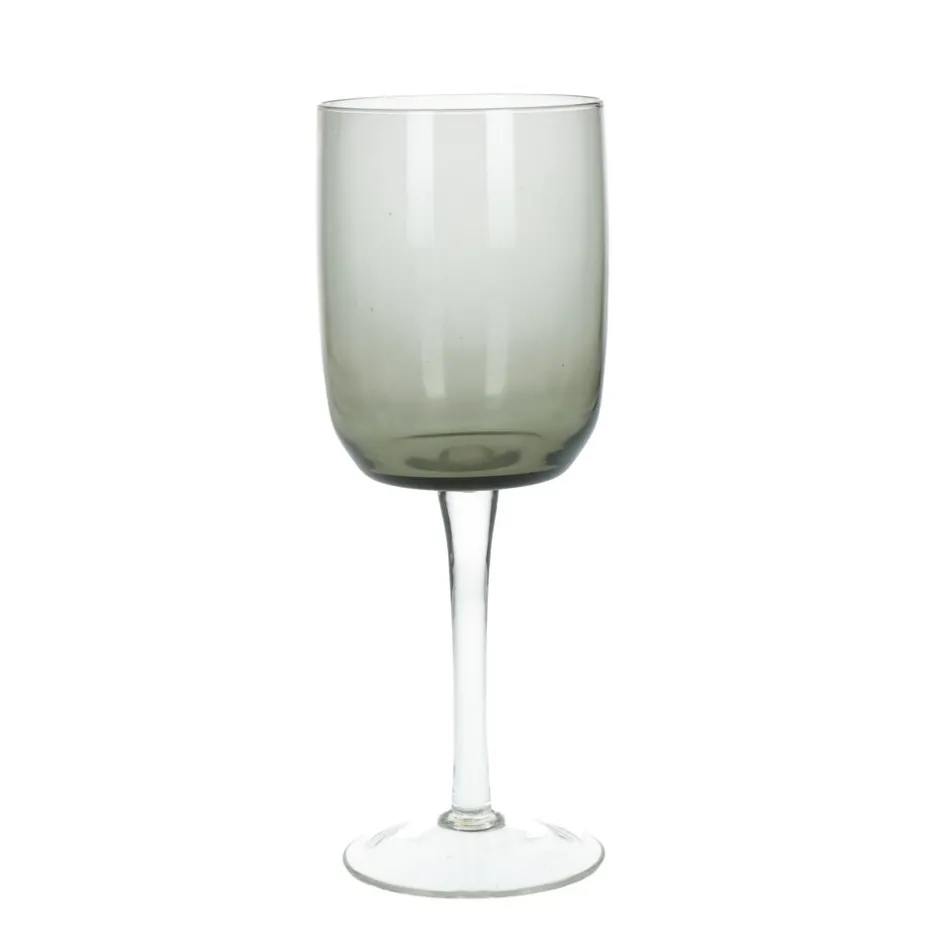 Pomax Verres-MISTERY - verre à vin rouge - verre - DIA 7,8 x H 21 cm - gris