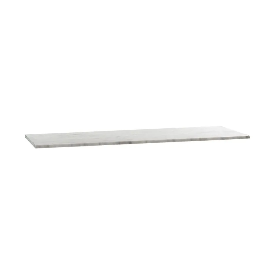 Pomax Concepts Modulaires-MODIV' - tablette - marbre - L 120 x W 38 x H 1,8 cm - blanc