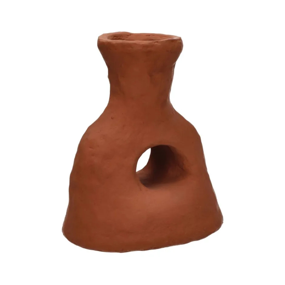 Pomax Objets De Décoration-MOMO - objet déco - papier mâché - L 21 x W 18 x H 25 cm - terracotta