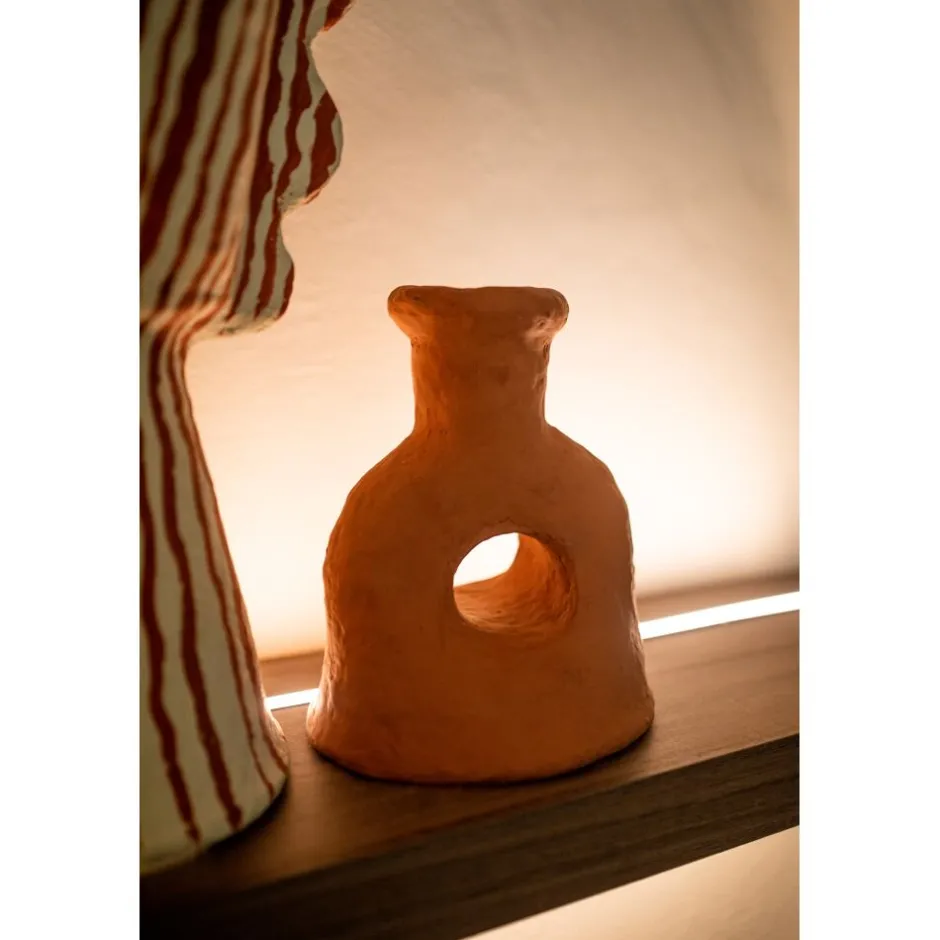 Pomax Objets De Décoration-MOMO - objet déco - papier mâché - L 21 x W 18 x H 25 cm - terracotta