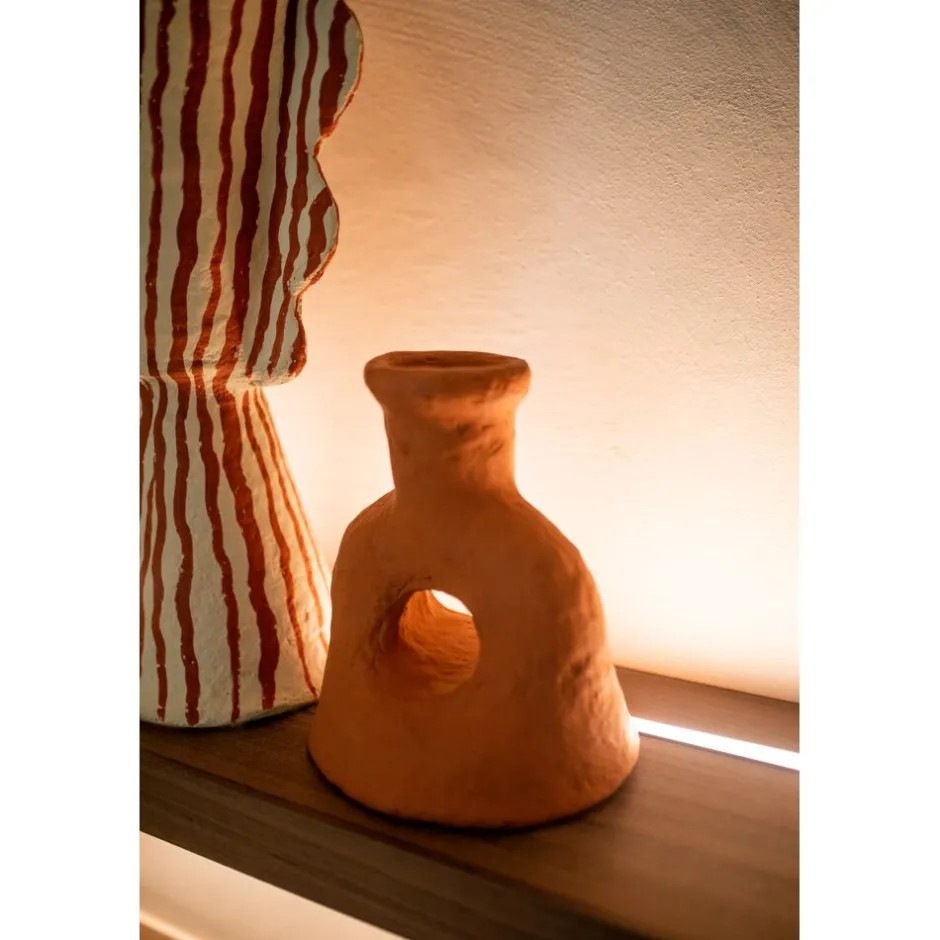 Pomax Objets De Décoration-MOMO - objet déco - papier mâché - L 21 x W 18 x H 25 cm - terracotta