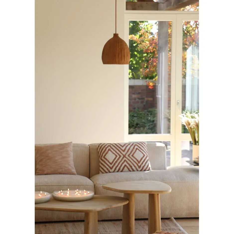 Pomax Tables Basses | Tables-MONTREAL - table basse - bois de mangier / métal - L 120 x W 70 x H 40 cm - naturel