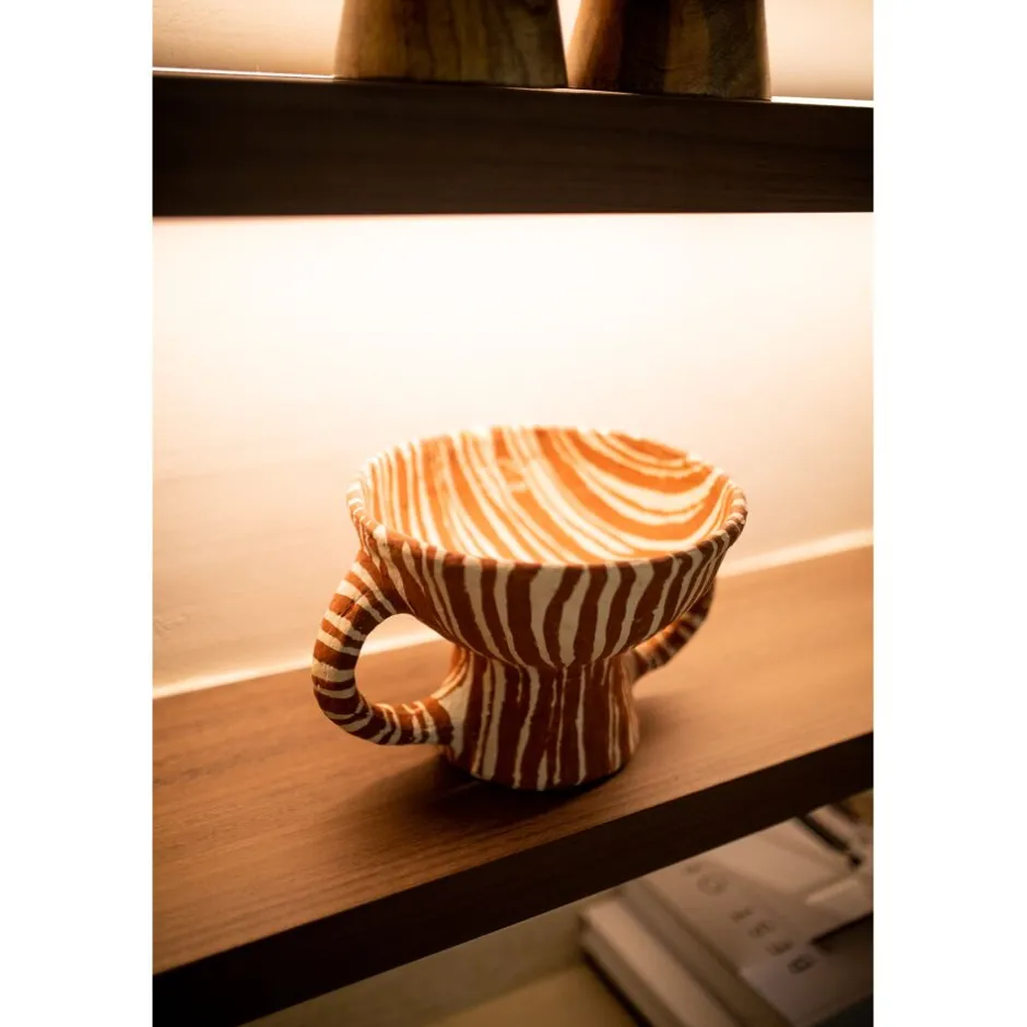 Pomax Objets De Décoration-MURAZZANO - objet déco - papier mâché - DIA 23 x H 20 cm - terracotta